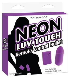 Neon Luv Touch Remote Control Bullet Vibrator Purple