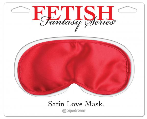 Fetish Fantasy Red Satin Love Mask O/S