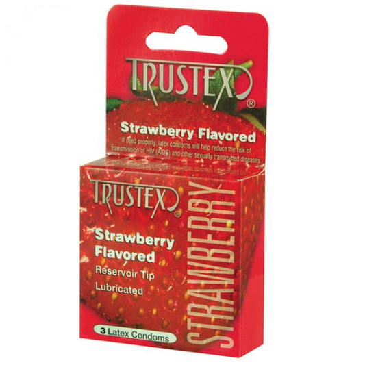 Trustex Flavored Condoms Strawberry 3 Pack