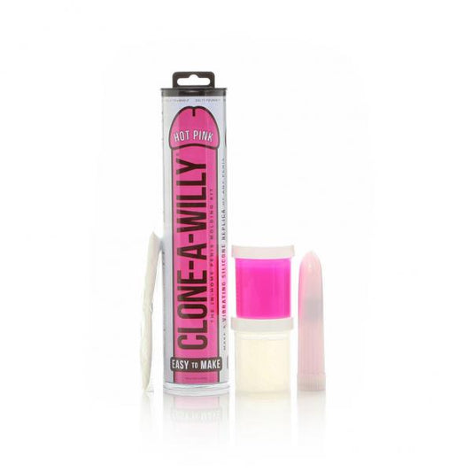 Clone-A-Willy Hot Pink Kit Vibrator Dildo Hot Pink