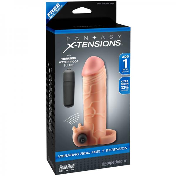 Vibrating Real Feel 1 inch Extension