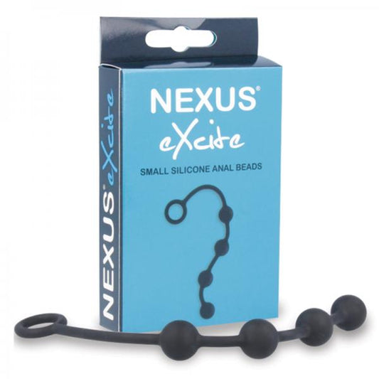 Nexus Excite Silicone Anal Beads - Black