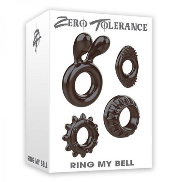 Zt Ring My Bell Cock Ring Set (4/per)